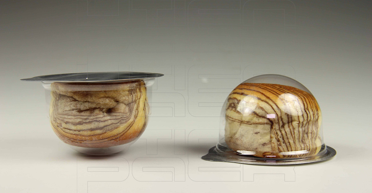 圆形豆沙面包热成型气调包装