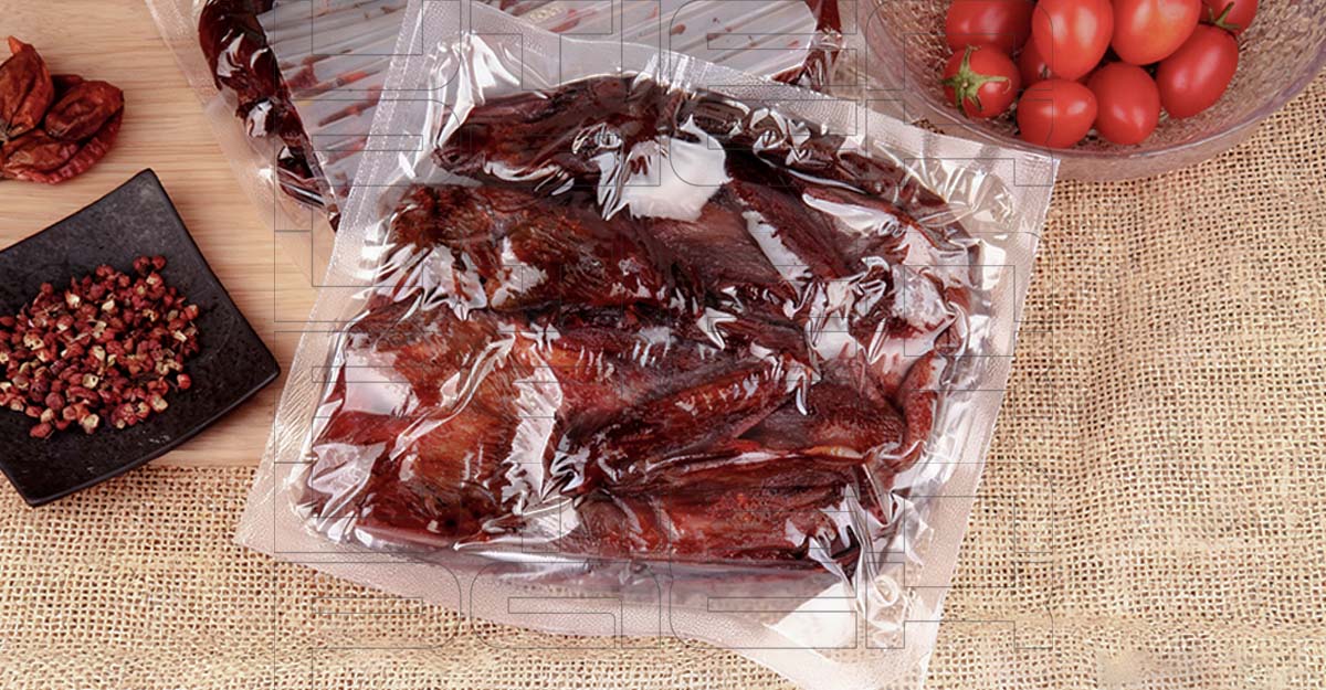 板鸭热成型真空包装