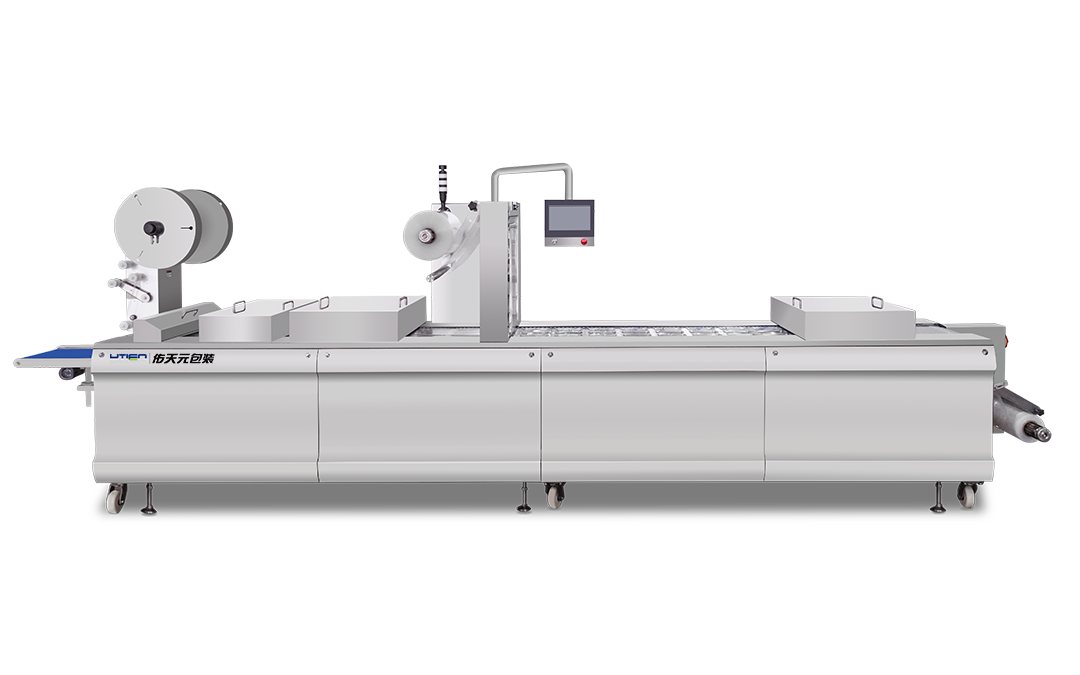 软膜全自动热成型拉伸膜真空包装机