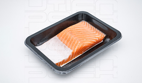 整切三文鱼预制盒贴体包装解决方案