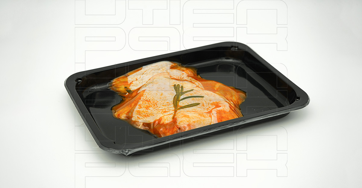 奥尔良风味鸡肉预制盒贴体包装