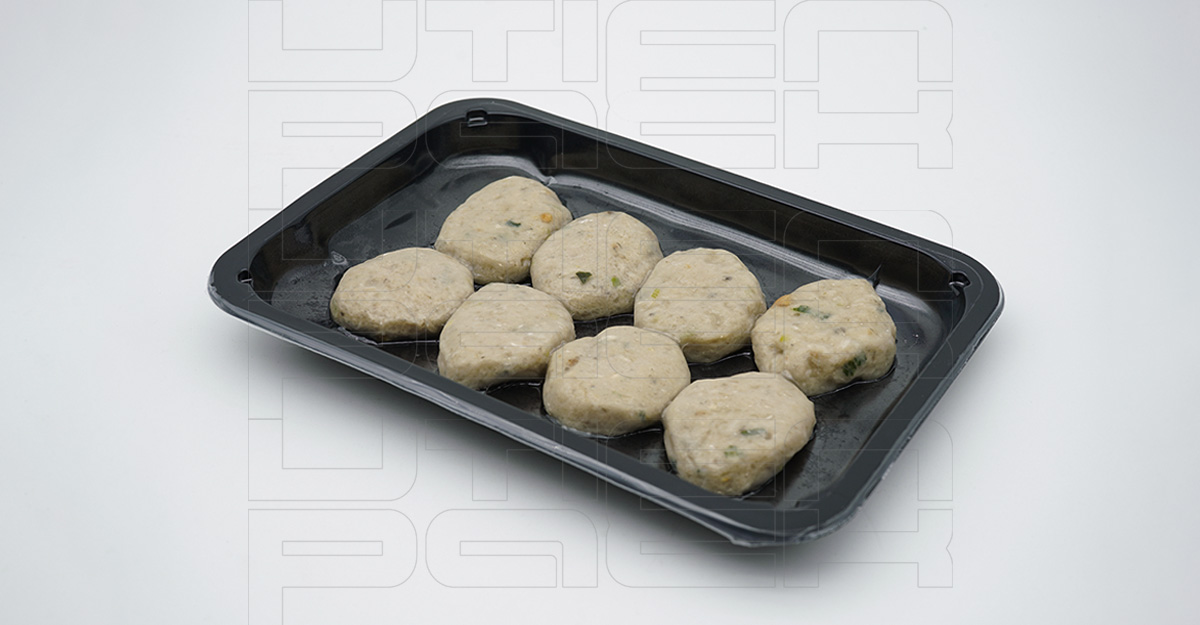 肉饼预制盒贴体包装