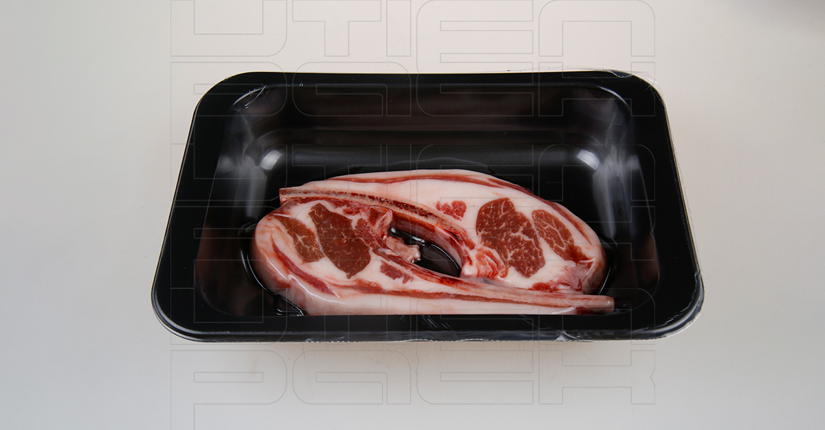 羊排半自动预制盒贴体包装